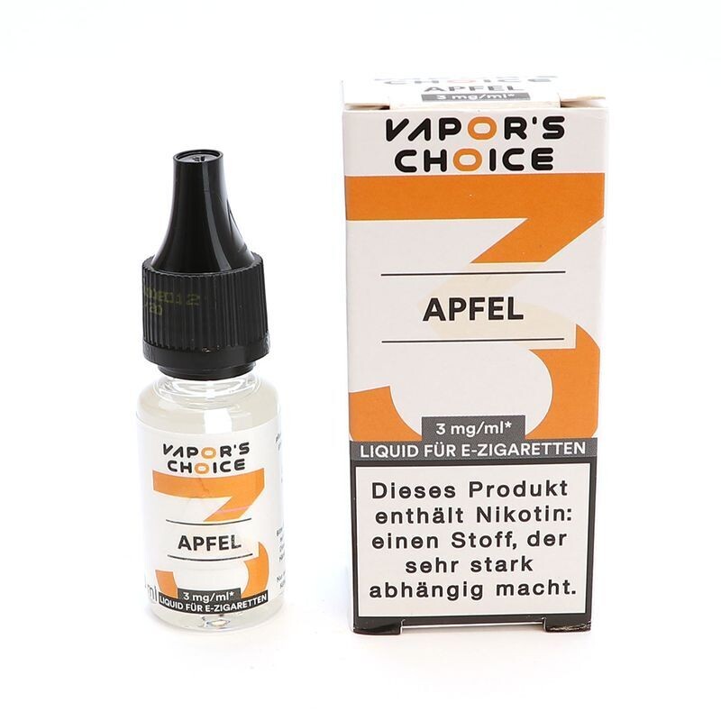 Liquid Apfel mit 3mg Nikotin von Vapors Choice