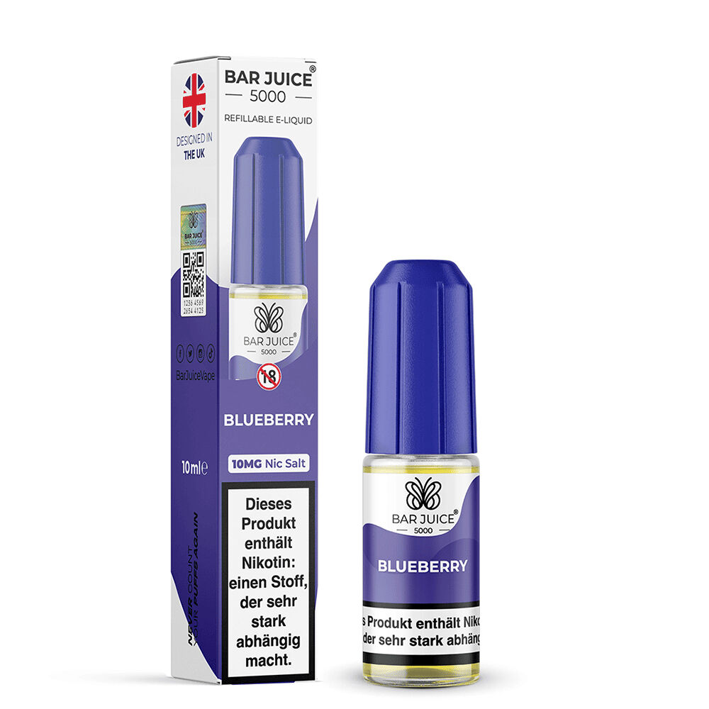 Bar Juice 5000 Nikotinsalz Liquid - Blueberry Bar Juice 5000 Nikotinsalz Liquid - Blueberry