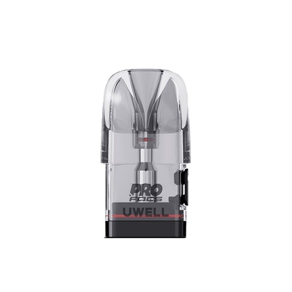 Uwell Caliburn G3 Pods mit Coil 0,4 Ohm Uwell Caliburn G3 Pod mit 0,4 Ohm Coil, transparentes Gehäuse, sichtbar sind Metallcoil und schwarzer Uwell-Logoaufdruck.