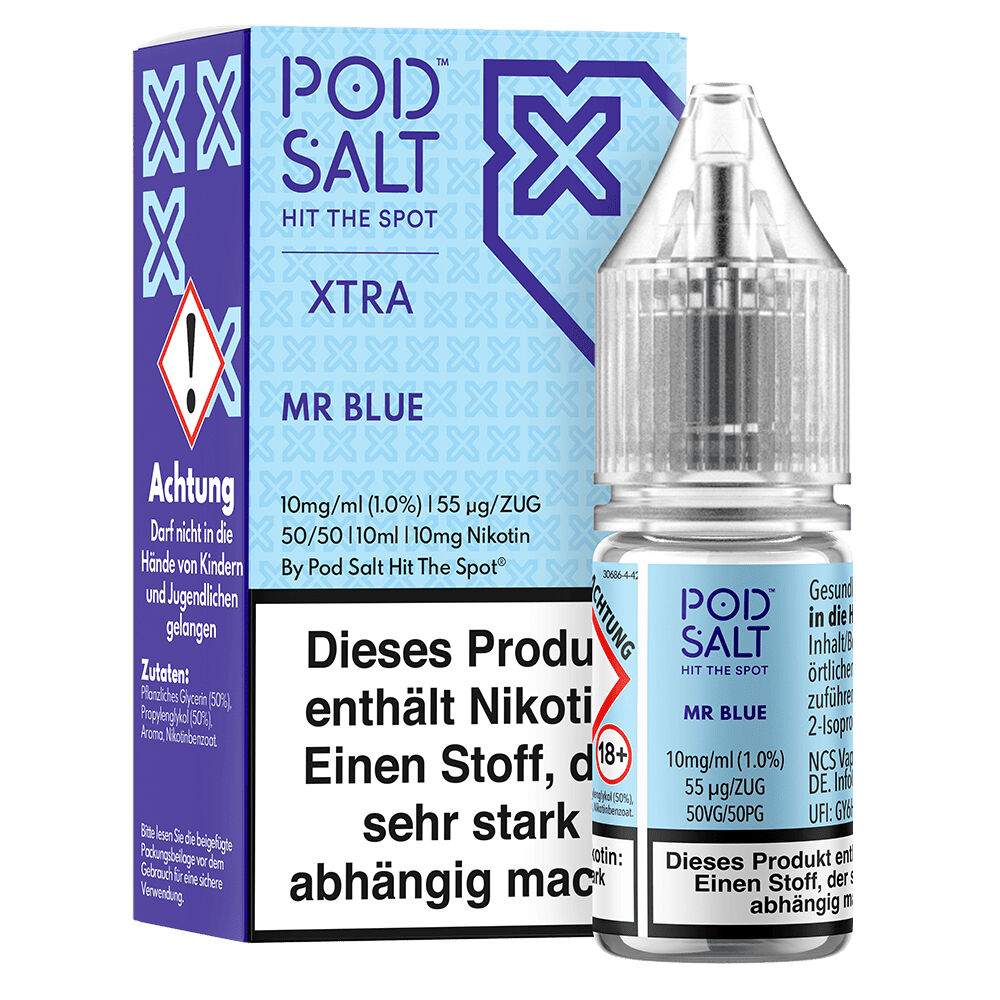 Pod Salt Xtra Nikotinsalz - Mr Blue Pod Salt Xtra Nikotinsalz - Mr Blue