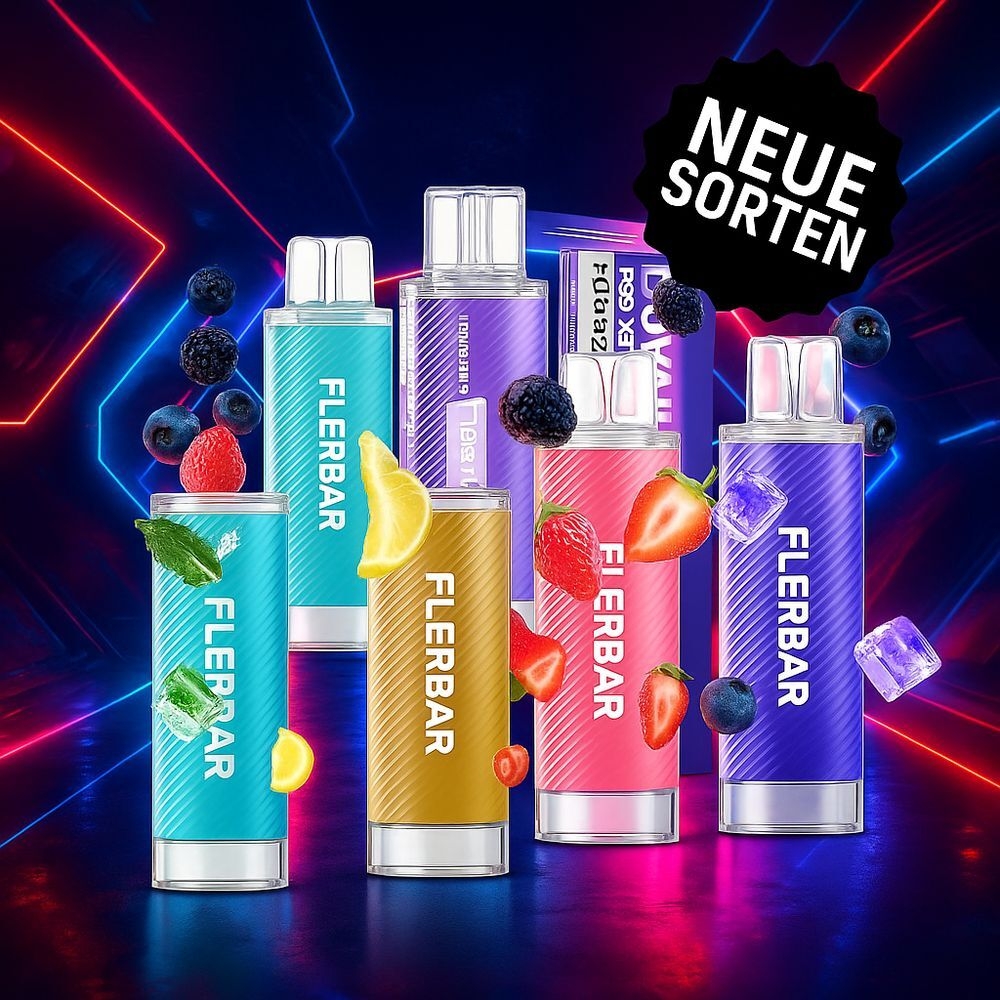 Flerbar Pods - alle Sorten - mit Nikotin, Flasche, Kosmetik, Parfüm