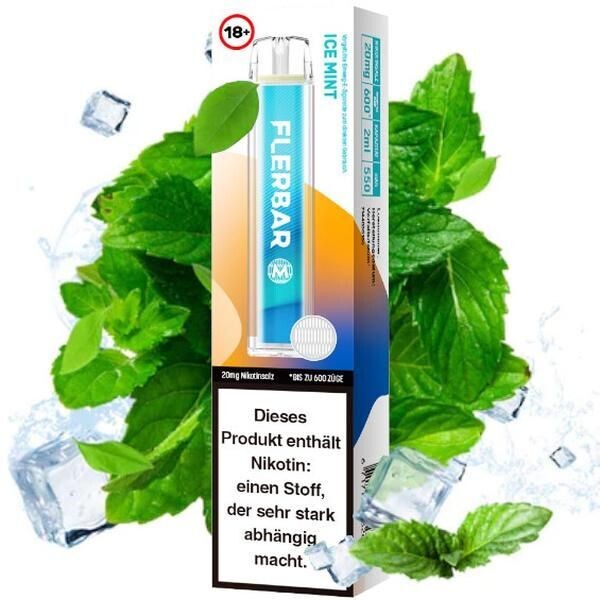 Ice Mint mit 20mg Nikotin Flerbar E-Shisha