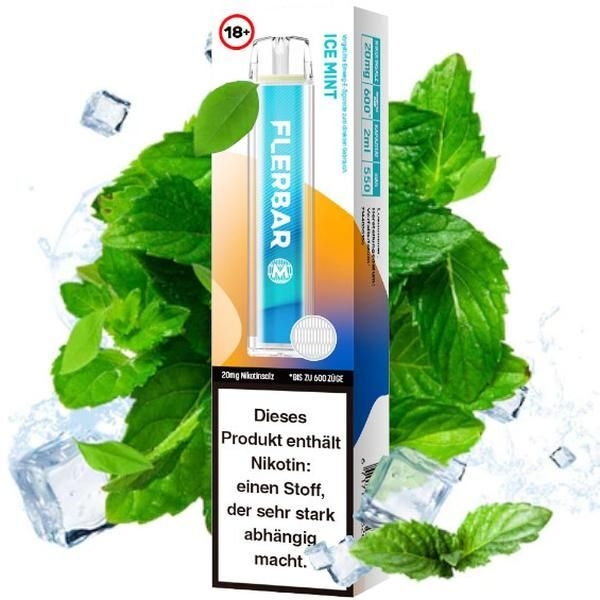 Ice Mint mit 20mg Nikotin Flerbar E-Shisha Ice Mint mit 20mg Nikotin Flerbar E-Shisha