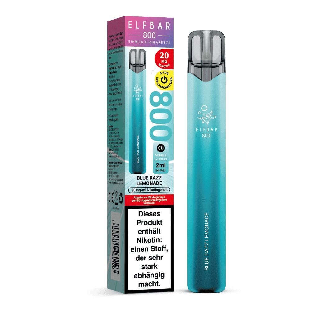 Elfbar 800 - Blue Razz Lemonade 20mg Elfbar 800 Einweg E-Zigarette 20mg