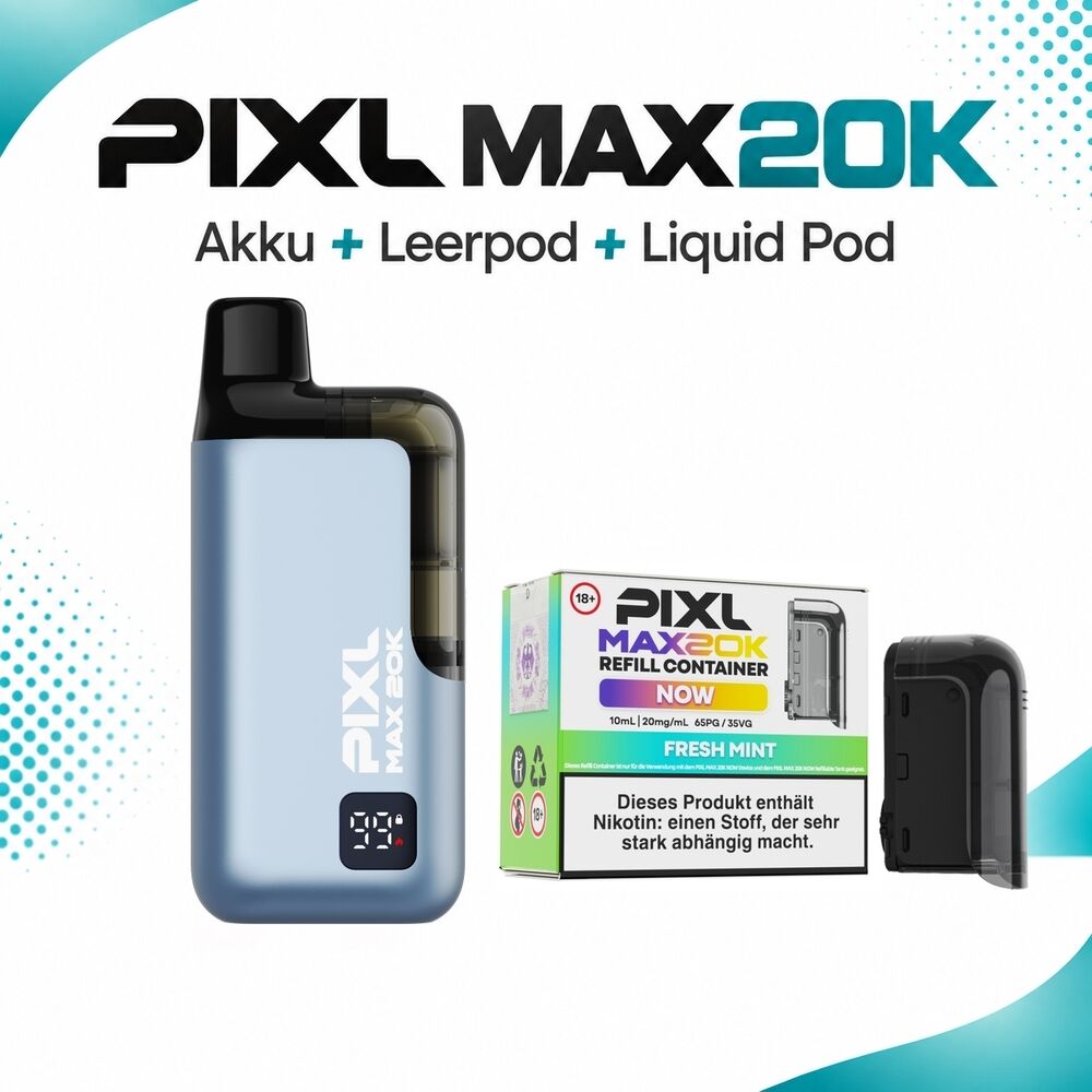 Pixl Max 20K Set - 20mg Nikotinsalz Pixl Max 20K Set - 20mg Nikotinsalz