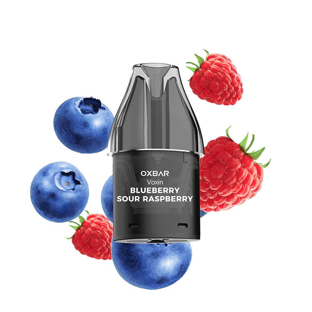 Blueberry Sour Raspberry 20mg Einweg Pod Voxin von Oxbar