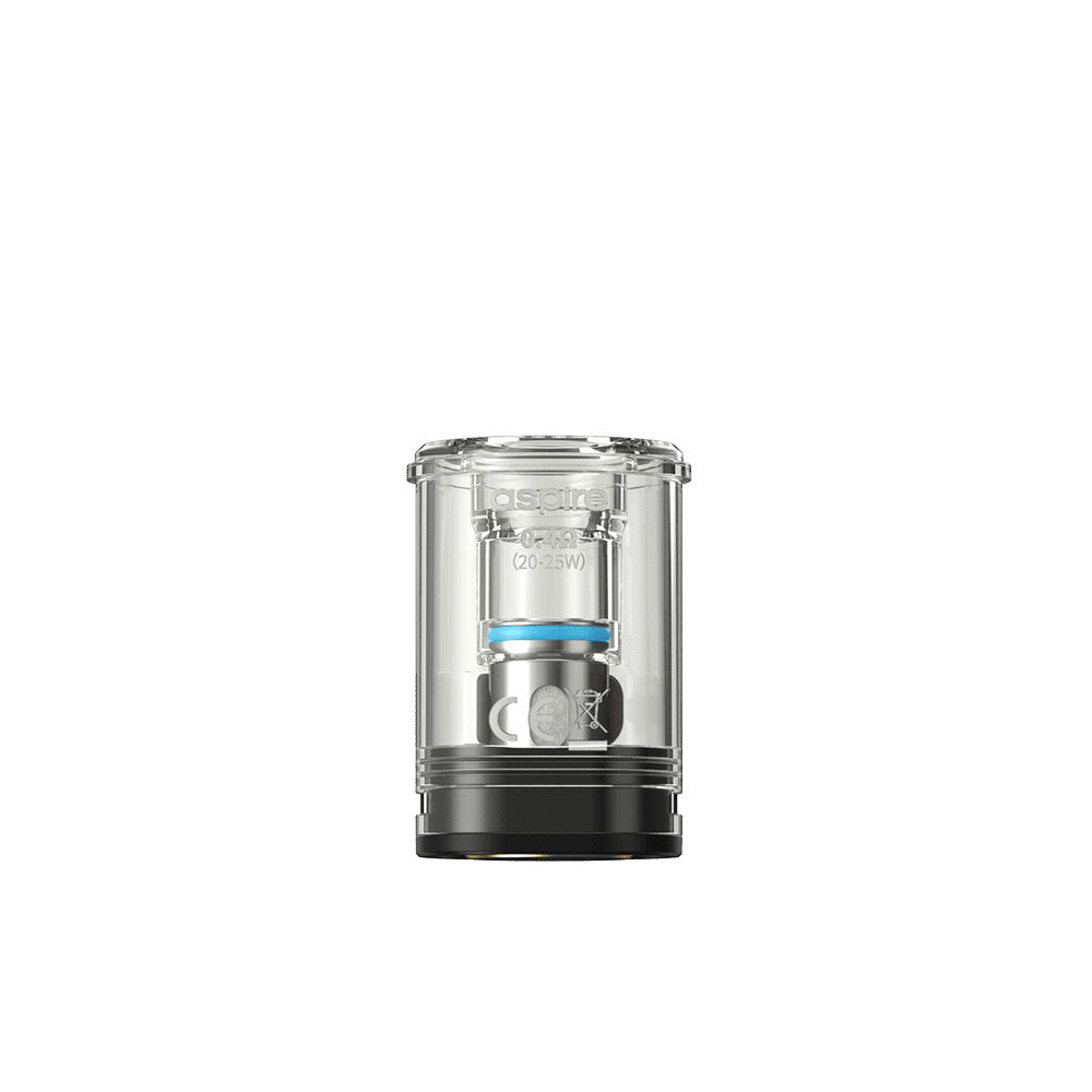 Aspire Magnum Pods mit Coil - 0,4 Ohm Aspire Magnum Pods mit Coil, 0,4 Ohm, transparenter Behälter, schwarze Basis, sichtbare Markenaufschrift und Leistungsangabe.