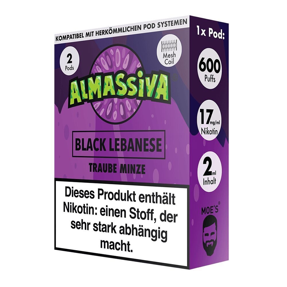 Black Lebanese 17mg - Al Massiva Pods, Werbung, Plakat