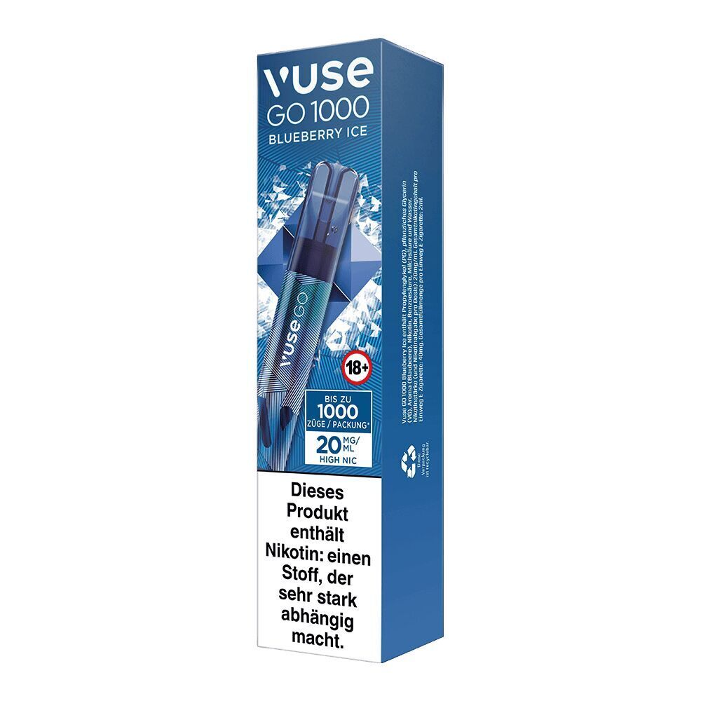 Blueberry Ice 20mg - Vuse GO 1000 Einweg Blueberry Ice 20mg - Vuse GO 1000 Einweg