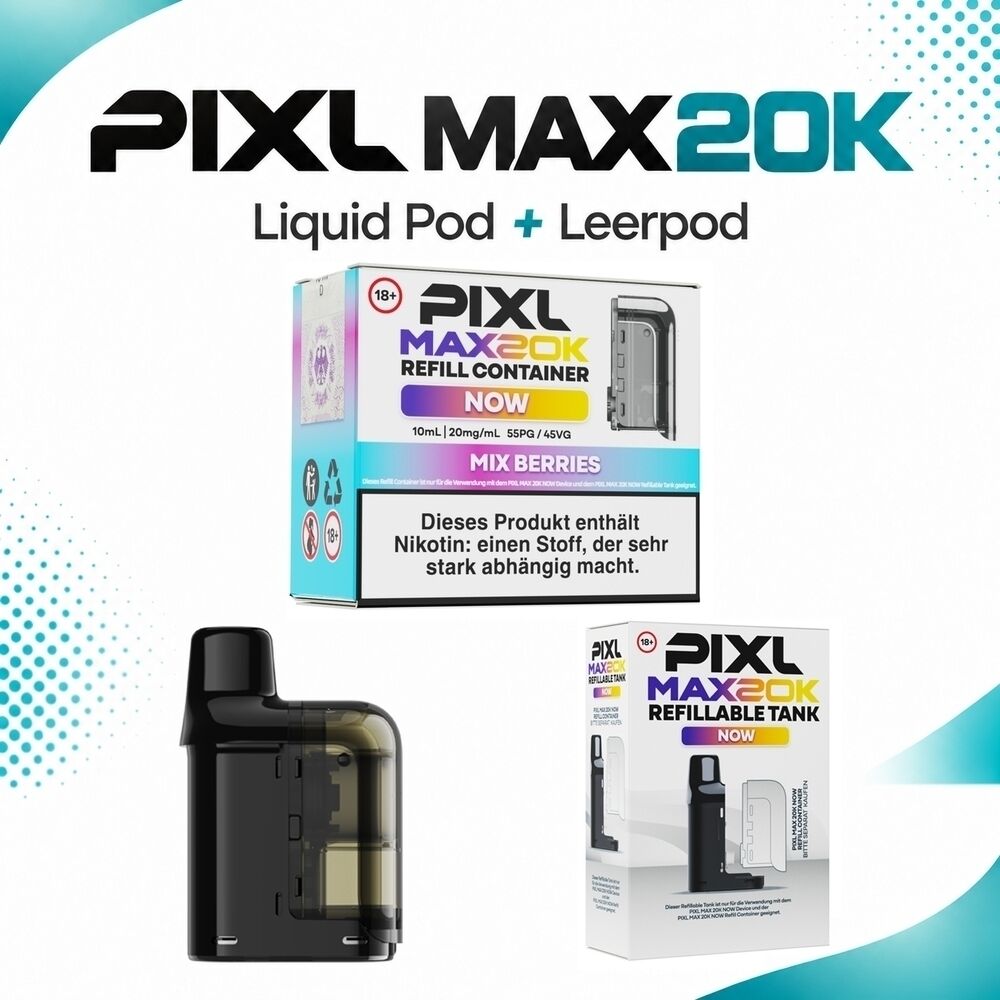 PXL304 Pixl Max 20K Pods - Mix Berries 20mg