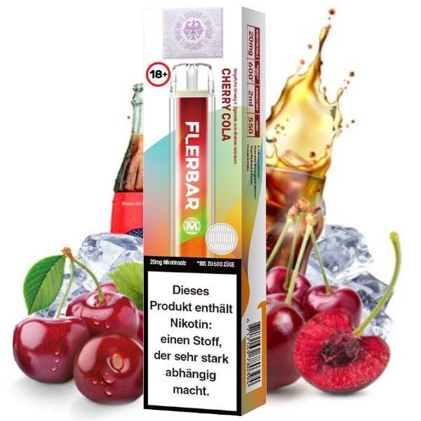 Cherry Cola mit 20mg Nikotin Flerbar E-Shisha Cherry Cola mit 20mg Nikotin Flerbar E-Shisha
