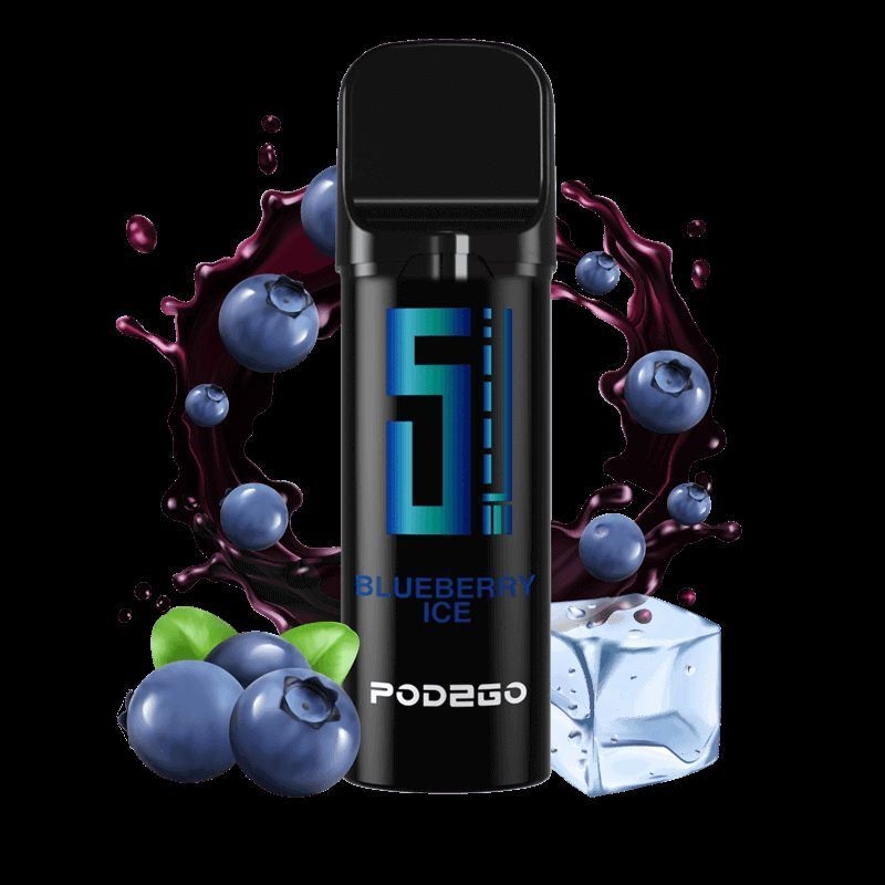 Blueberry Ice 16mg - 5 Elements Pods, Flasche, Kosmetik