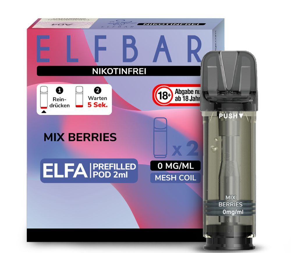 Pods Mix Berries ohne Nikotin von Elf Bar Elfa