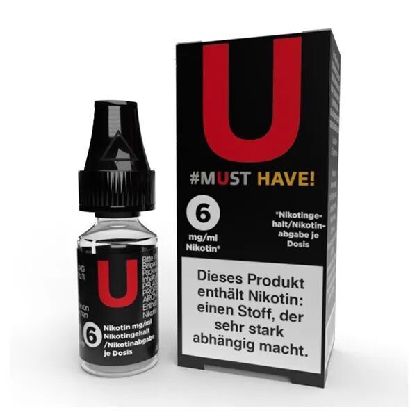 Liquid U von Must Have mit 6mg Nikotin