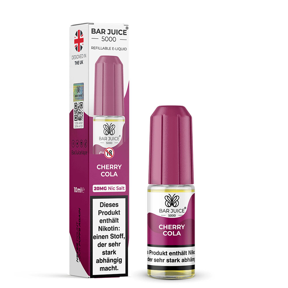 Bar Juice 5000 Nikotinsalz Liquid - Cherry Cola Bar Juice 5000 Nikotinsalz Liquid - Cherry Cola