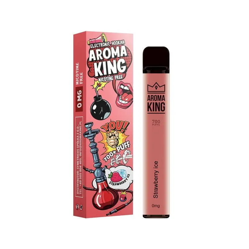 Aroma King Strawberry Ice 0mg Einweg E-Shisha