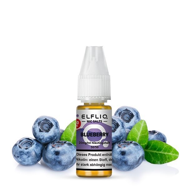 Liquid Blueberry mit 20mg Nikotin von Elfliq by Elfbar Liquid Blueberry mit 20mg Nikotin von Elfliq by Elfbar