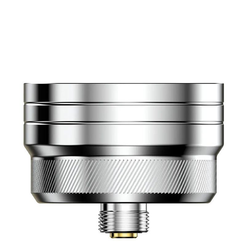 Geekvape Aegis Eteno 510 Adapter Gray Geekvape Aegis Eteno 510 Adapter in Grau mit glänzender, metallischer Oberfläche und geriffelter Textur am unteren Rand.