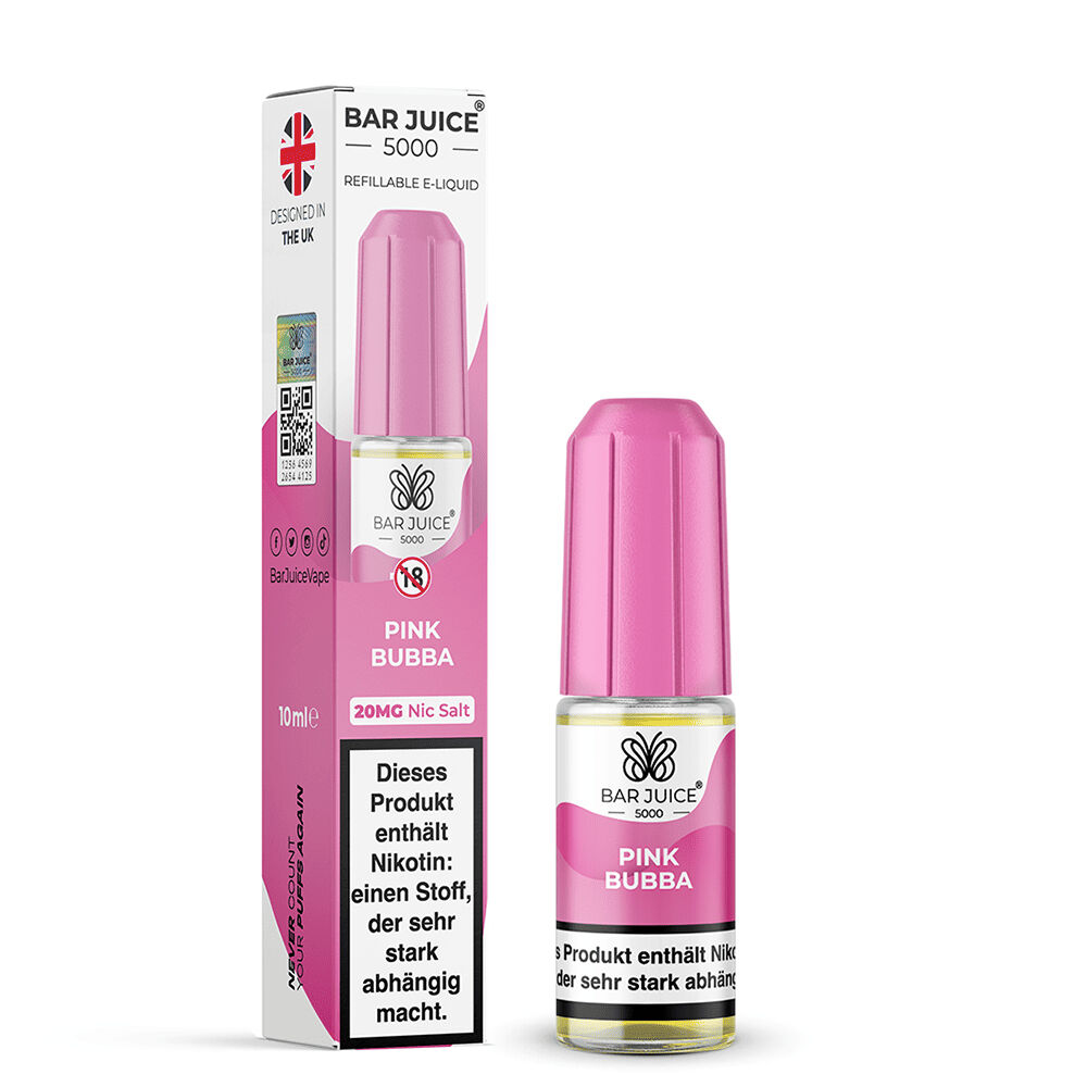 Bar Juice 5000 Nikotinsalz Liquid - Pink Bubba Bar Juice 5000 Nikotinsalz Liquid - Pink Bubba