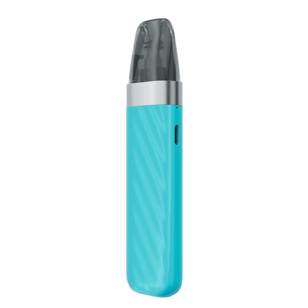 Voopoo Argus Z2 Pod Kit - Lake Blue Voopoo Argus Z2 Pod Kit in Lake Blue mit schlankem, silbernem Mundstück und seitlichem USB-Anschluss.