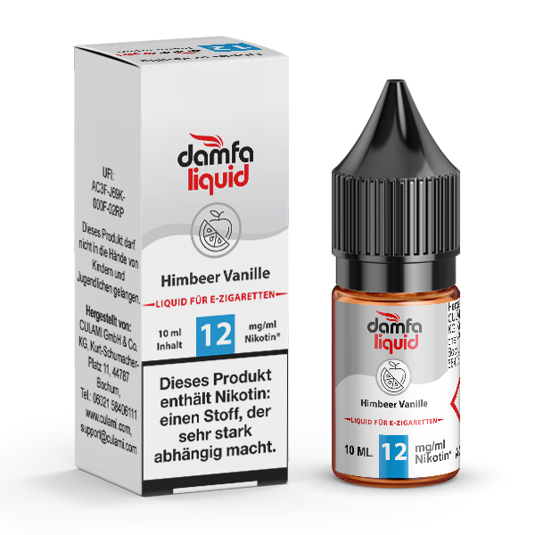 Liquid Himbeer Vanille 12mg - damfaliquid Liquid Himbeer Vanille 12mg - damfaliquid