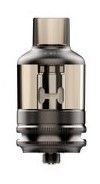 Voopoo TPP Tank 5,5ml Gunmetal Voopoo TPP Tank 5,5ml in Gunmetal mit transparentem Gehäuse und schwarzem Mundstück, zeigt Liquidstand und Füllvolumen.
