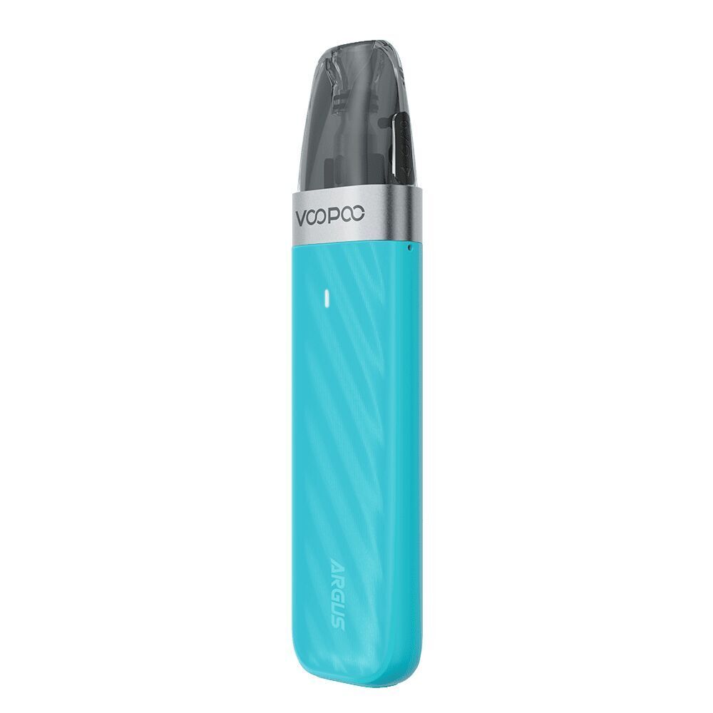 Voopoo Argus Z2 Pod Kit - Lake Blue Voopoo Argus Z2 Pod Kit in Lake Blue mit silbernem Detail und sichtbarem Mundstück, Schriftzug und dezentem blauen Streifenmuster.