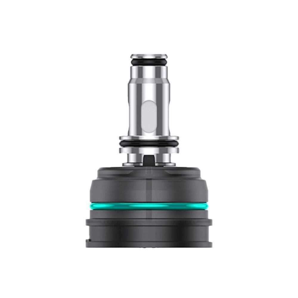 Uwell Crown Nano Verdampferköpfe - 0,8 Ohm Uwell Crown Nano Verdampferkopf, silberne Metallkonstruktion mit schwarzem und grünem Akzent, 0,8 Ohm, klare Details
