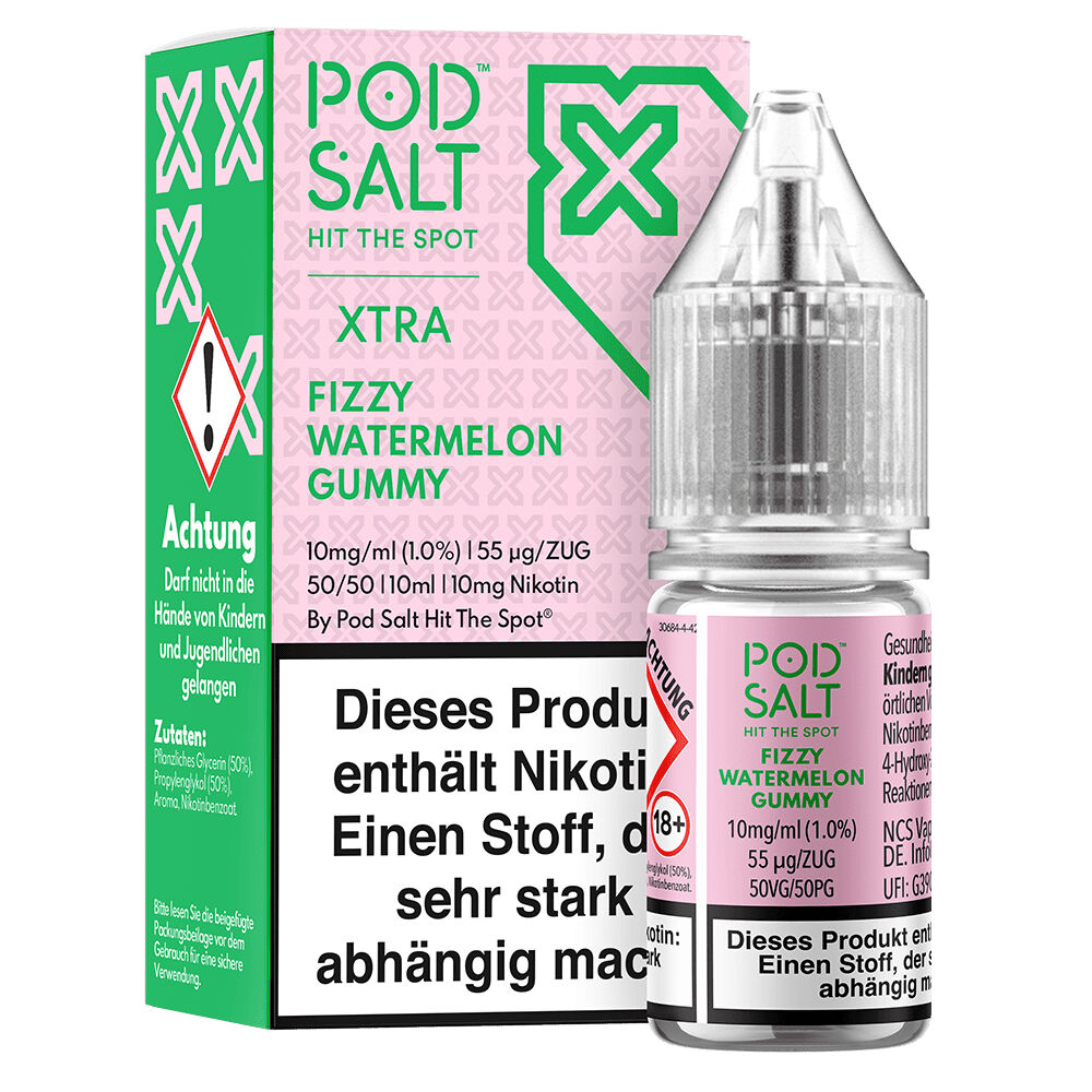 Pod Salt Xtra Nikotinsalz - Fizzy Watermelon Gummy Pod Salt Xtra Nikotinsalz - Fizzy Watermelon Gummy