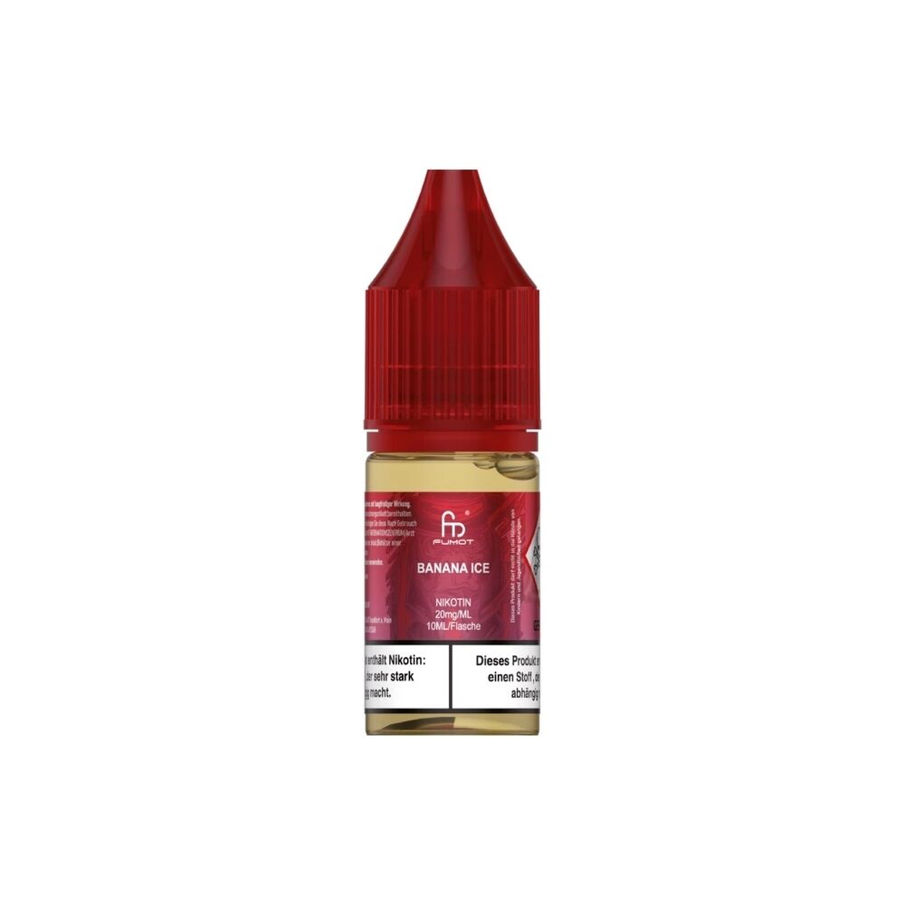 randm-tornado-liquid-10ml-banana-ice-20mg.jpg Flasche mit rotem Verschluss, Etiketttext: Banana Ice, Nikotin 20 mg/ml, enthält Nikotinwarnung, klarer Inhalt