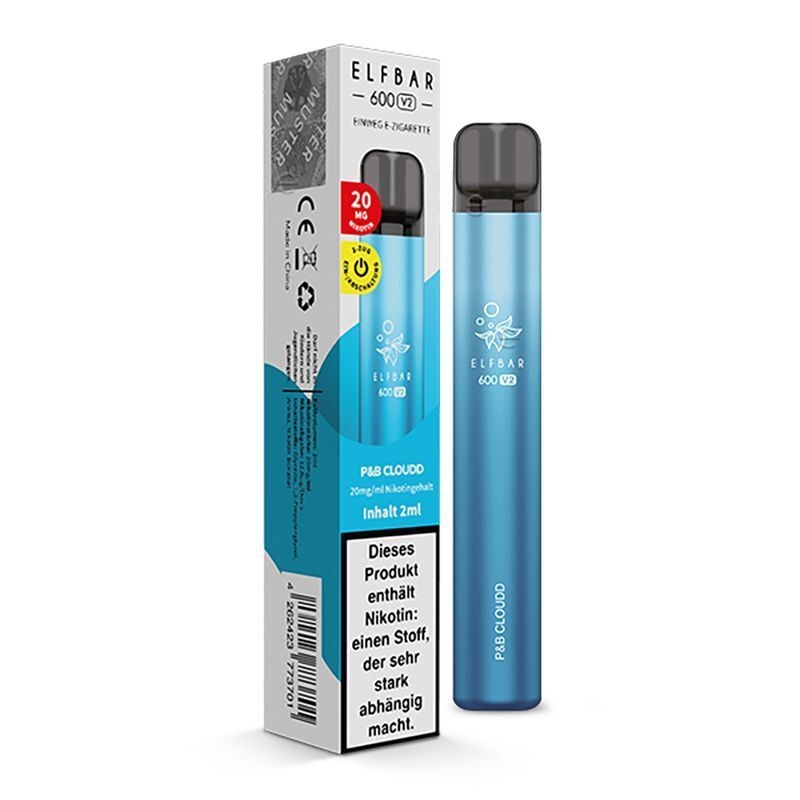 P&B Cloudd mit 20mg Nikotin Elf Bar V2 E-Shisha P&B Cloudd mit 20mg Nikotin Elf Bar V2 E-Shisha