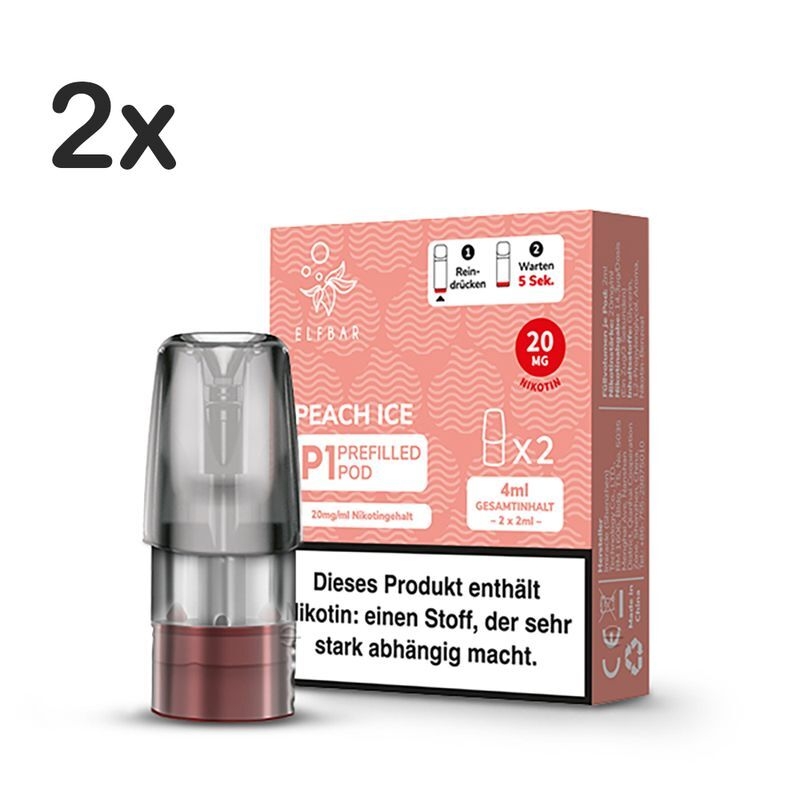 Peach Ice mit 20mg Nikotin Mate 500 P1 von Elf Bar Peach Ice mit 20mg Nikotin Mate 500 P1 von Elf Bar