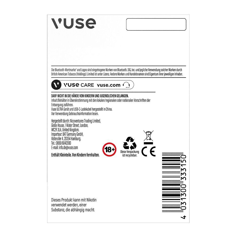 Vuse Ultra Vape Akku | smartes Pod-System Vuse Ultra Vape Akku | smartes Pod-System