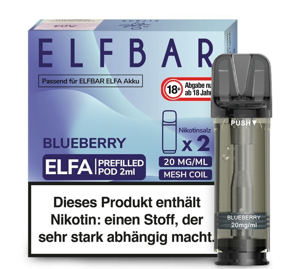 Blueberry mit 20mg Nikotin Elfa Pods von Elf Bar