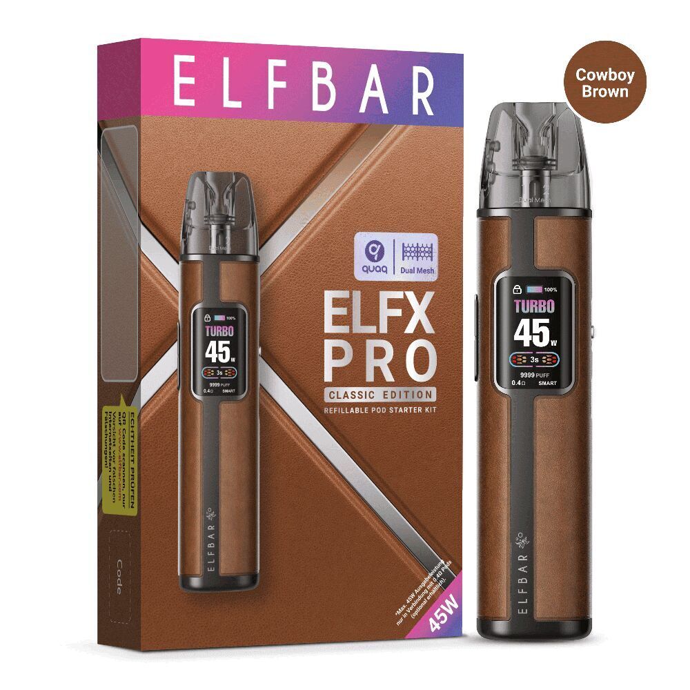Elfbar ELFX Pro Pod Kit | 45W Pod System mit Farbdisplay Elfbar ELFX Pro Pod Kit | 45W Pod System mit Farbdisplay