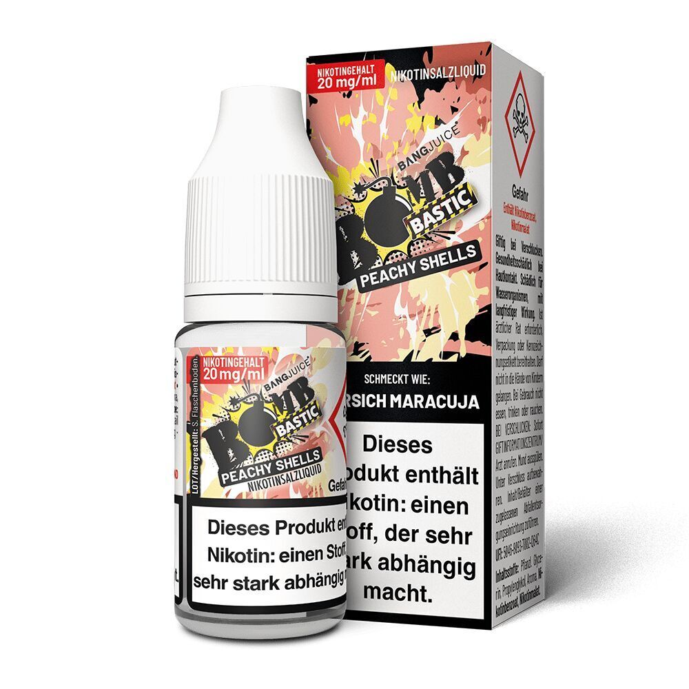 Liquid Bomb Bastic Peachy Shells 20mg Nikotin von Bang Juice