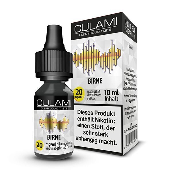 Liquid Birne mit 20mg Nikotin von Culami Liquid Birne - Culami