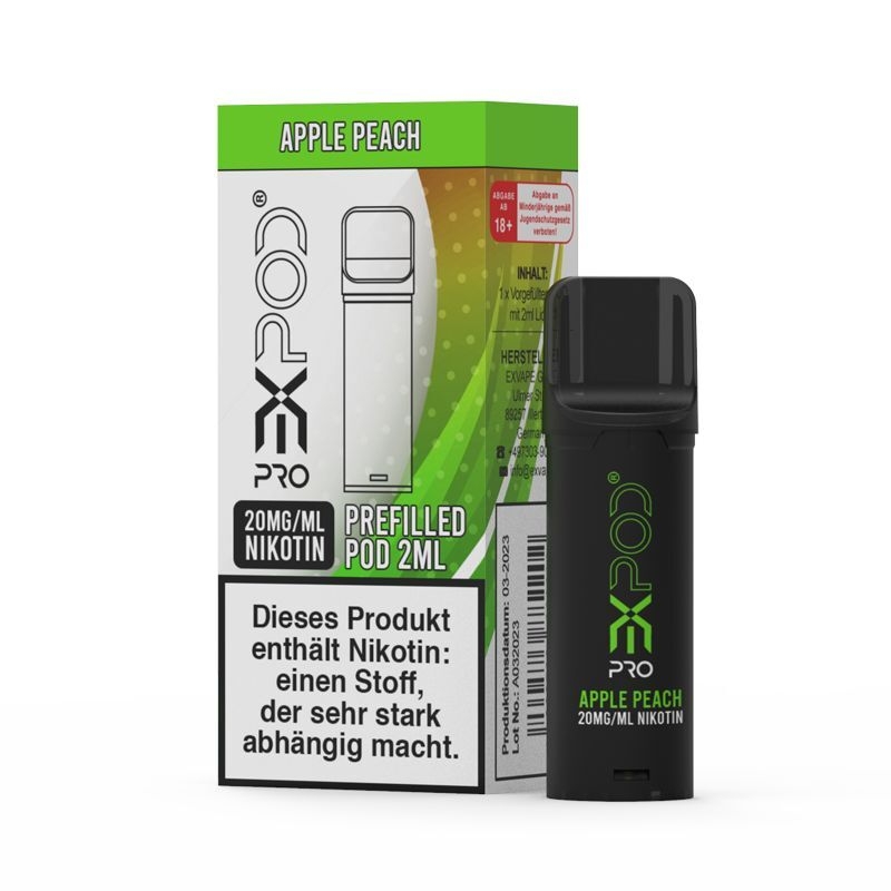 Apple Peach mit 20mg Nikotin Expod Pro Pods Apple Peach mit 20mg Nikotin Expod Pro Pods