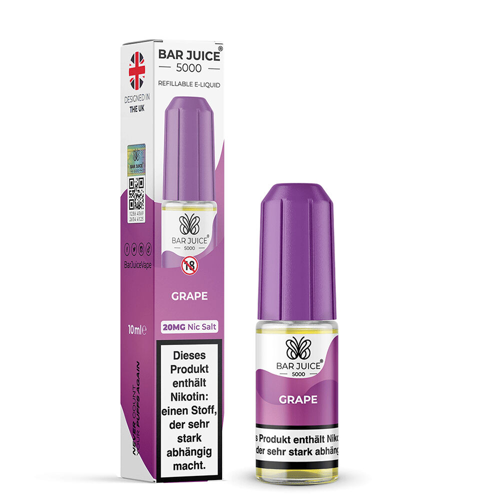 Bar Juice 5000 Nikotinsalz Liquid - Grape