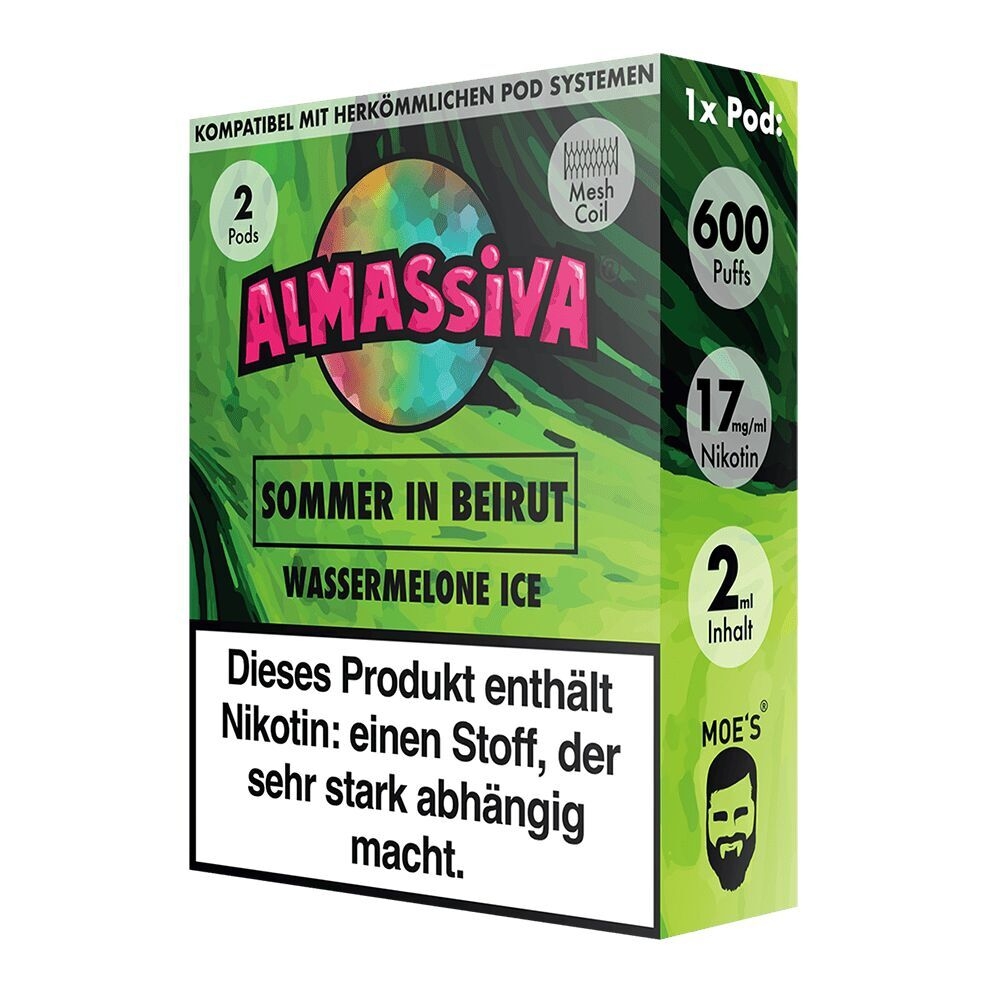 Sommer in Beirut 17mg - Al Massiva Pods, Werbung, Plakat