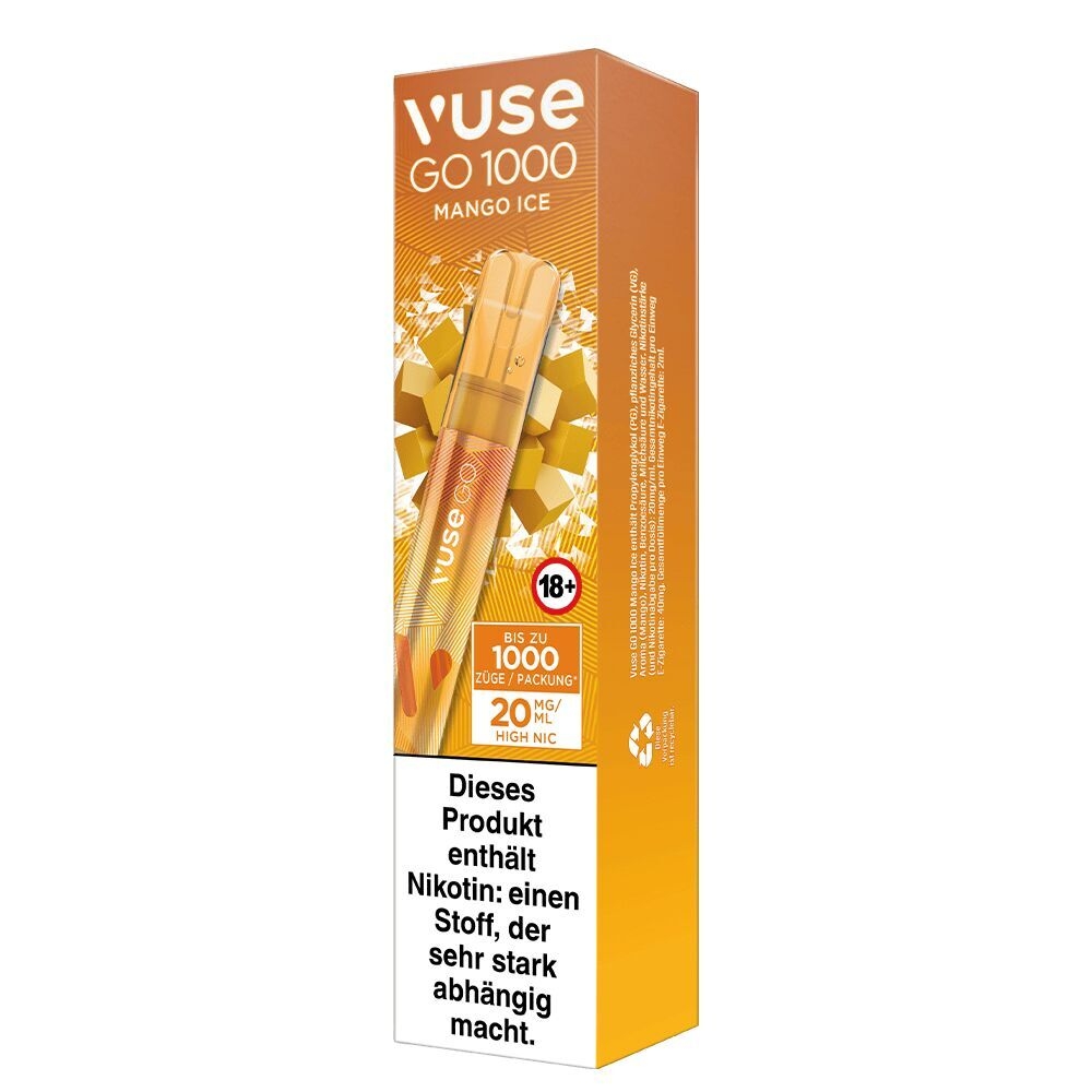 Mango Ice 20mg - Vuse GO 1000 Einweg Mango Ice 20mg - Vuse GO 1000 Einweg