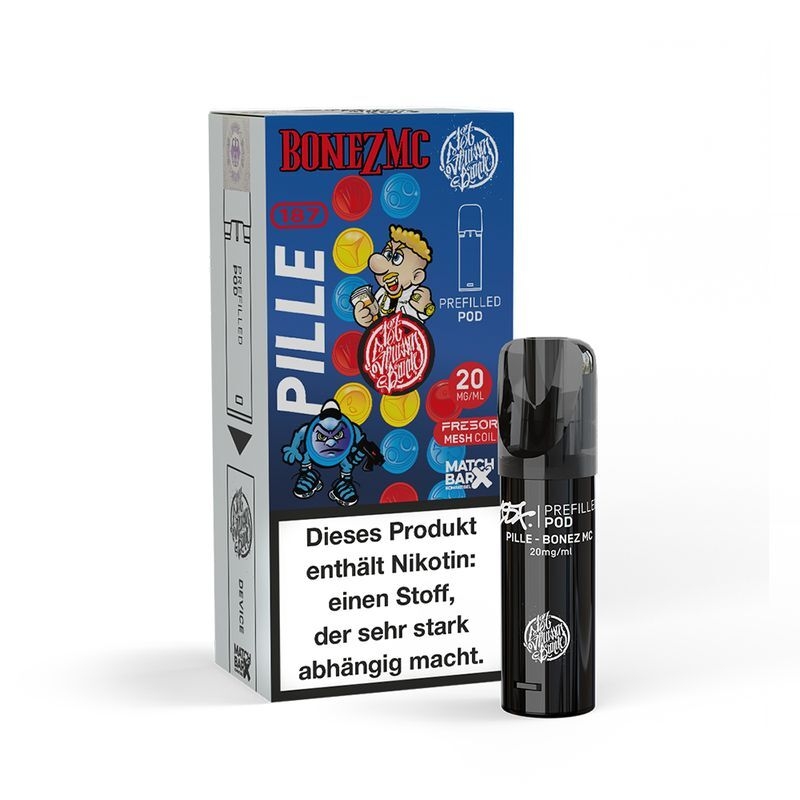 Pille mit 20mg Nikotin 187 Strassenbande Pods Pille mit 20mg Nikotin 187 Strassenbande Pods