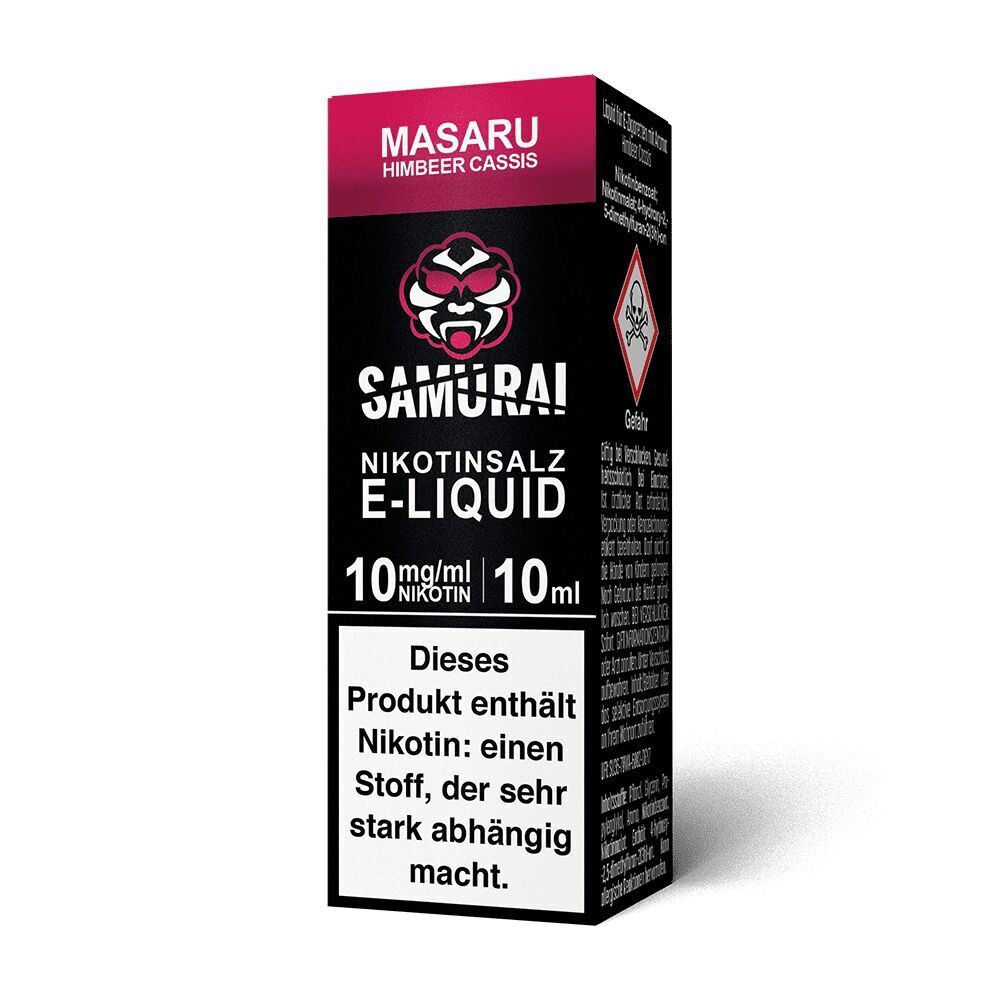 Liquid Masaru Himbeer Cassis 10mg - Samurai Liquid Masaru Himbeer Cassis - Samurai