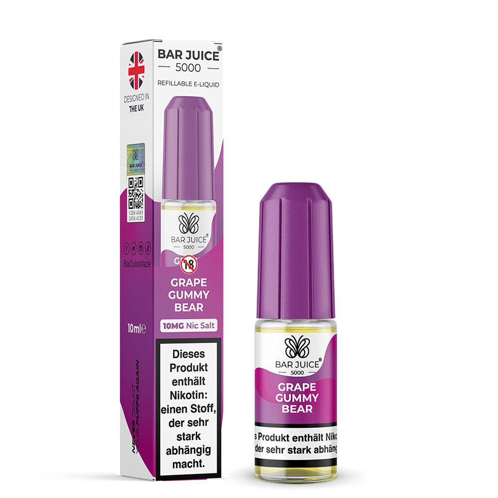 Bar Juice 5000 Nikotinsalz Liquid - Grape Gummy Bear