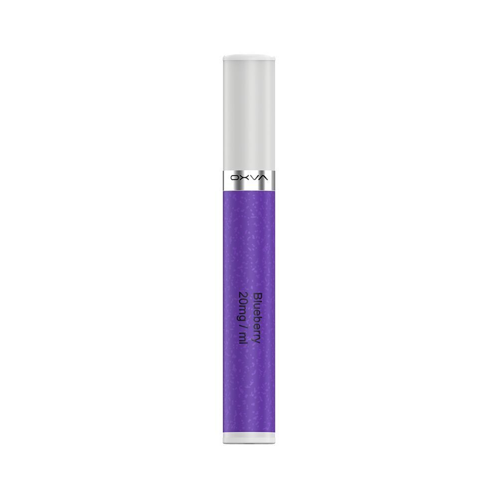 Oxva Slimstick Pods Blueberry - 20mg Nikotinsalz Oxva Slimstick Pod in Lila mit der Aufschrift Blueberry 20mg/ml und silbernem Logo auf dem oberen Rand