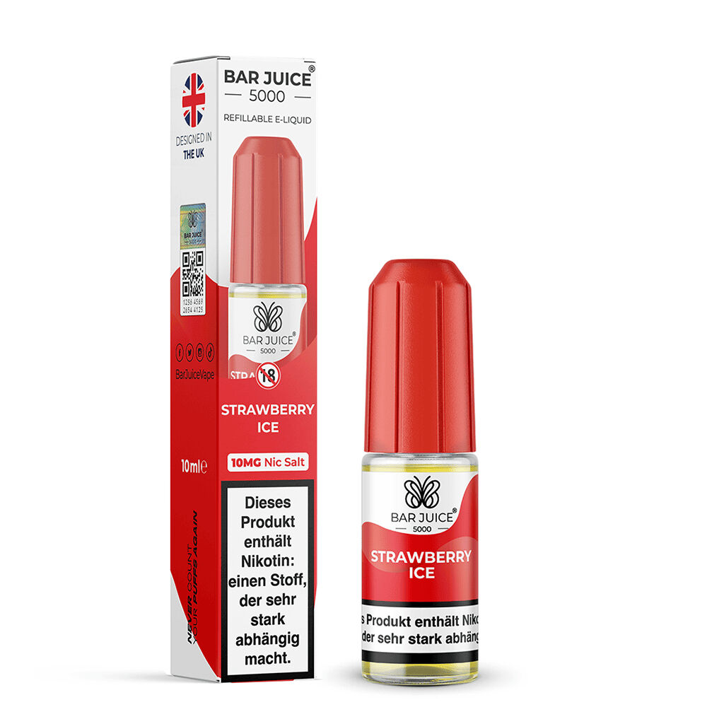 Bar Juice 5000 Nikotinsalz Liquid - Strawberry Ice Bar Juice 5000 Nikotinsalz Liquid - Strawberry Ice