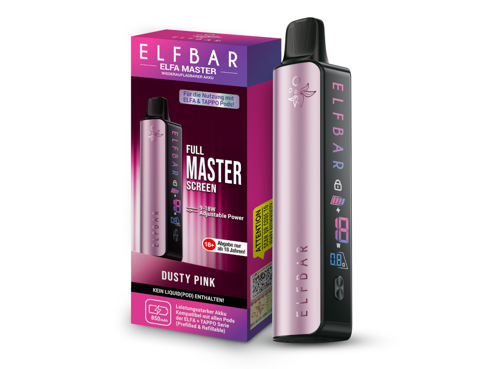 Elfbar Elfa Master Pod Kit | 850mAh | Farbdisplay Elfbar Elfa Master Pod Kit | 850mAh | Farbdisplay