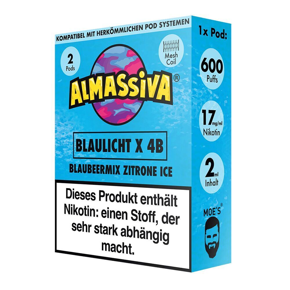 Blaulicht X 4B 17mg - Al Massiva Pods, Werbung, Plakat