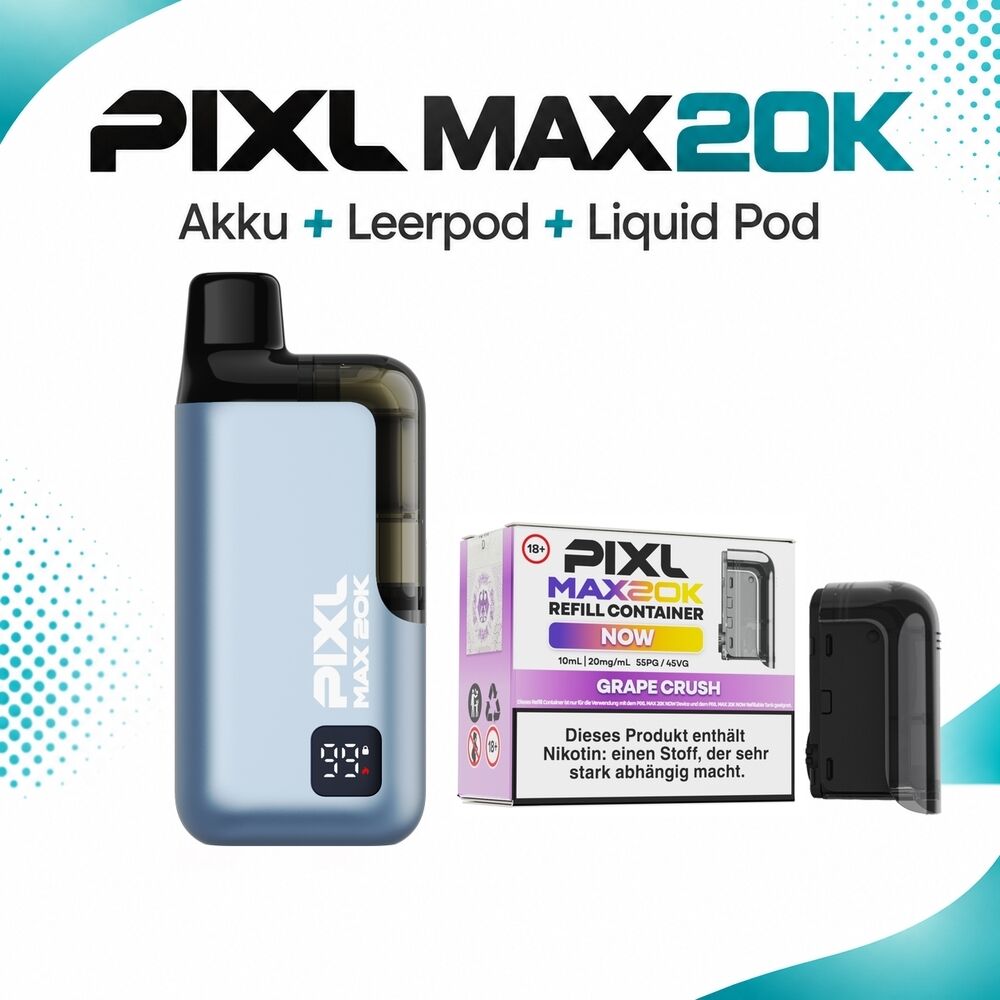 Pixl Max 20K Set - 20mg Nikotinsalz Pixl Max 20K Set - 20mg Nikotinsalz