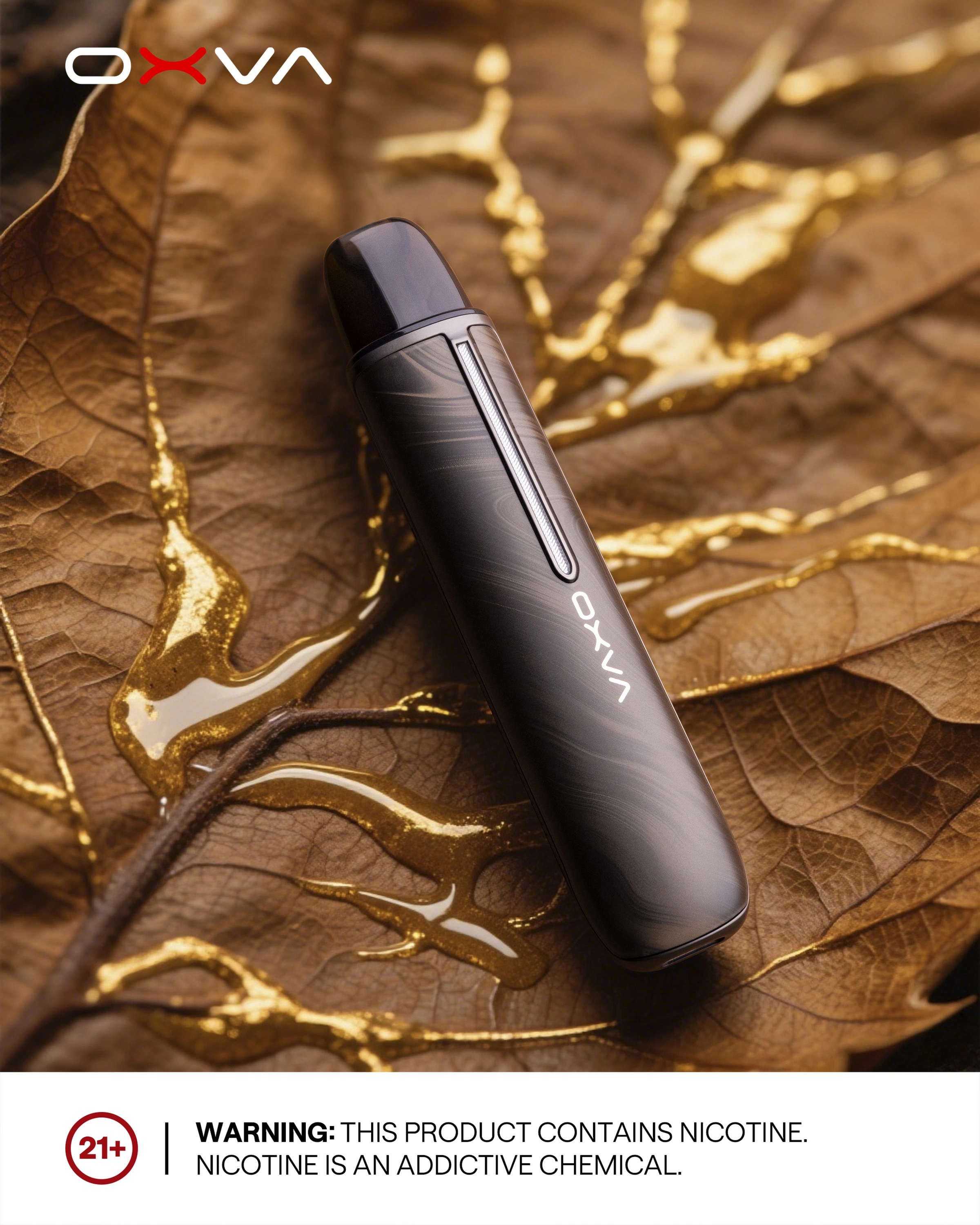 ein Vape Oxva mit Tabak Geschmack